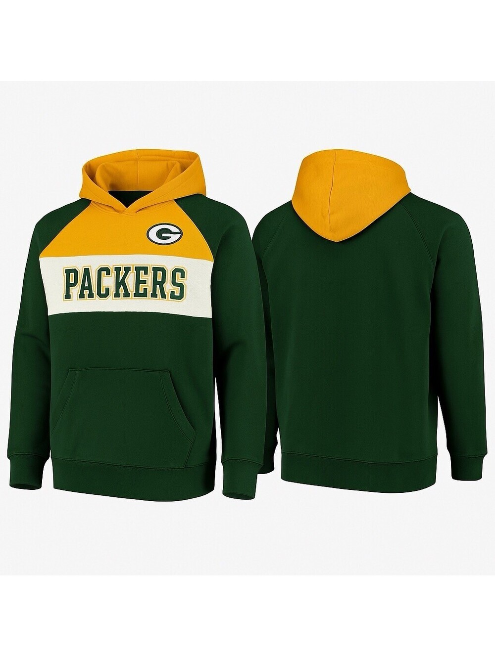 Green Bay Packers Youth Hoodie XXL NFL Team Apparel Pullover Sweatshirt 27x20